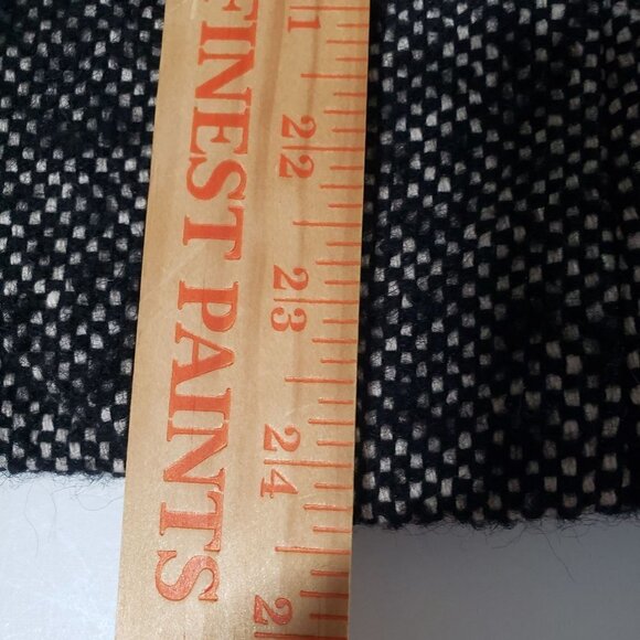 Michael Michael Kors Tweed Blazer Wool Blend Black Jacket Business Womens 12 - Picture 11 of 11